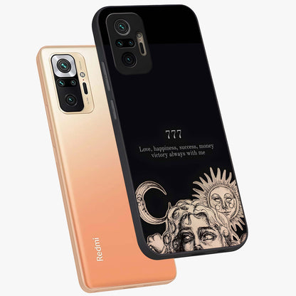 Mystic Victory Aura Glass Case displayed in angled mockup highlighting energetic aura design with bold mystical aesthetic.