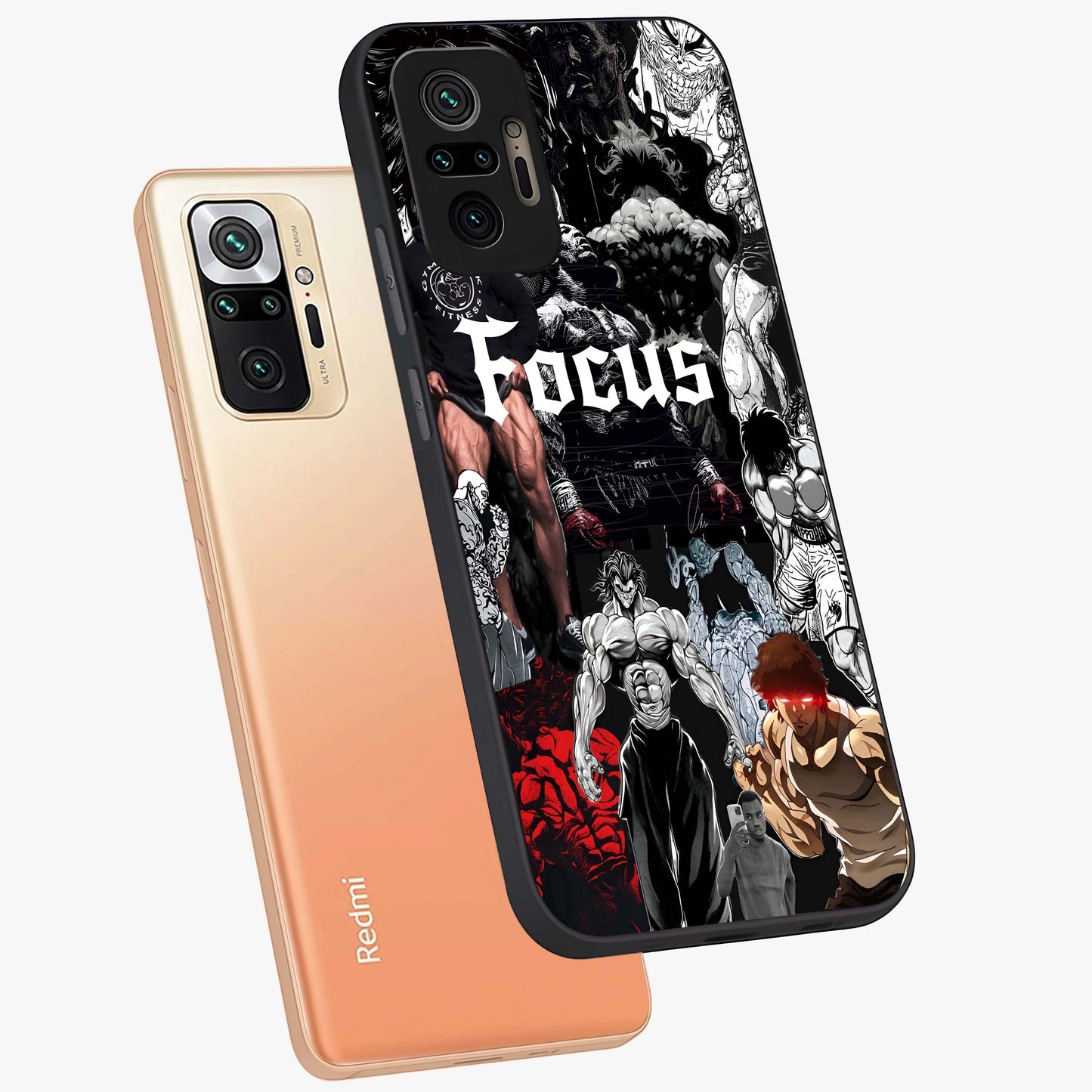 Relentless Power Focus Glass Case displayed in angled mockup highlighting bold statement design with modern aesthetic style.