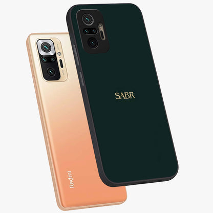 Sabr Minimal Patience Glass Case displayed in angled mockup highlighting simple inspirational design with clean aesthetic style.