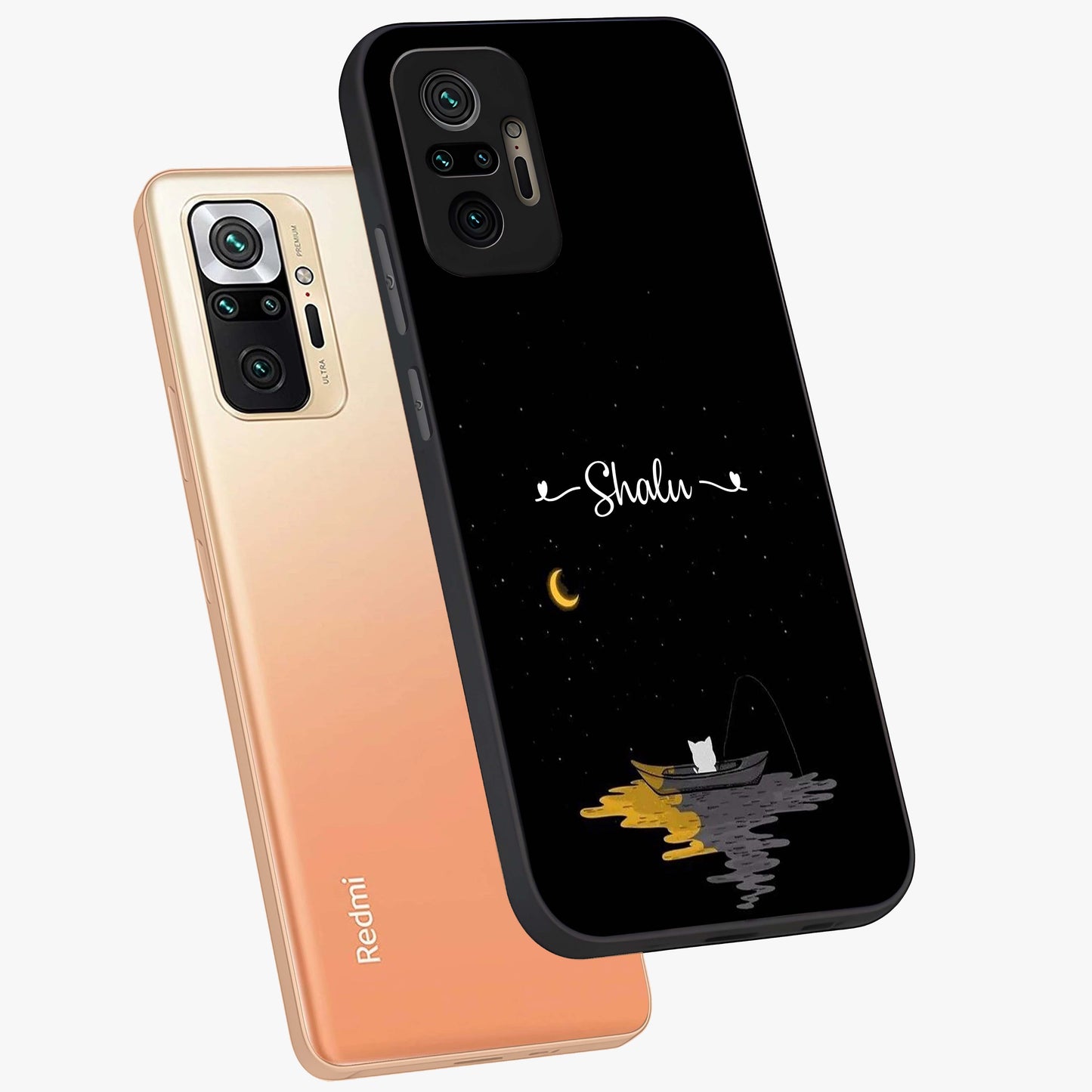 Silent Night Row Glass Case displayed in angled mockup highlighting peaceful evening design with dreamy night aesthetic.
