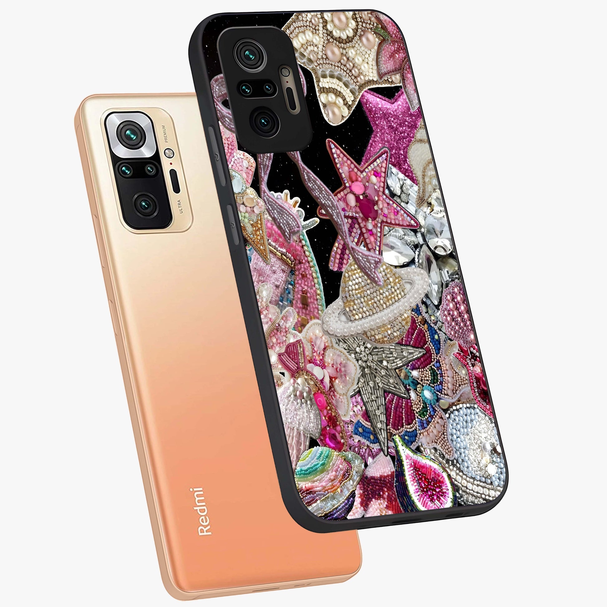 Starlit Jewel Dream Glass Case displayed in angled mockup highlighting glowing celestial jewel design with dreamy aesthetic.