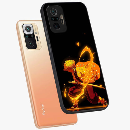 Thunder Flame Execution Glass Case displayed in angled mockup highlighting dramatic fire themed design with intense fantasy aesthetic.
