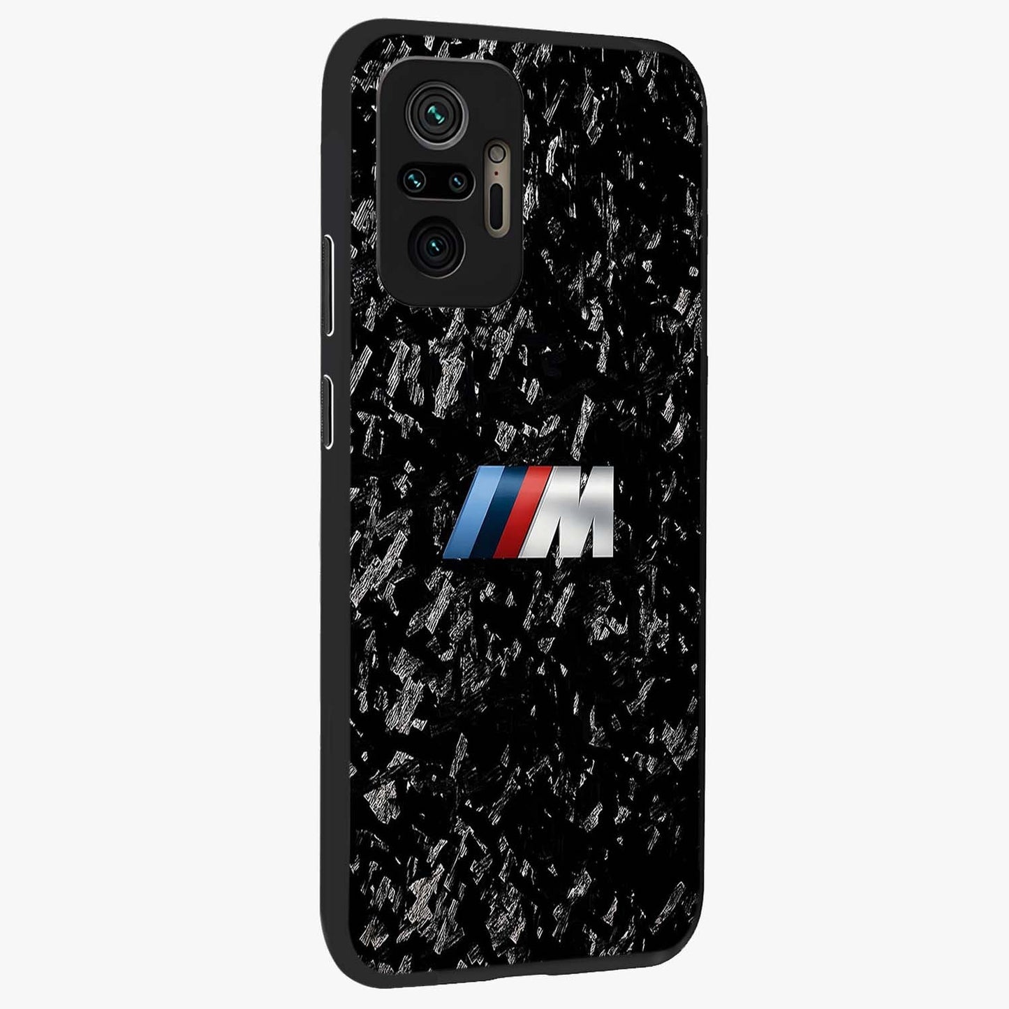 Carbon Speed Mark Glass Case upright view showcasing modern carbon speed graphic with bold automotive theme.