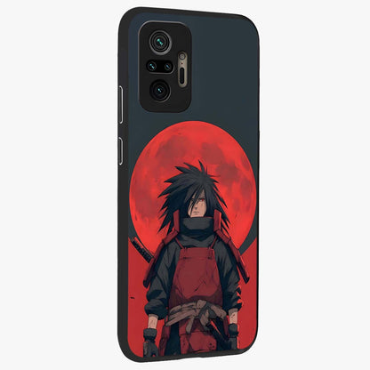 Crimson Moon Warlord Glass Case upright view showcasing powerful warlord artwork with dark celestial theme.