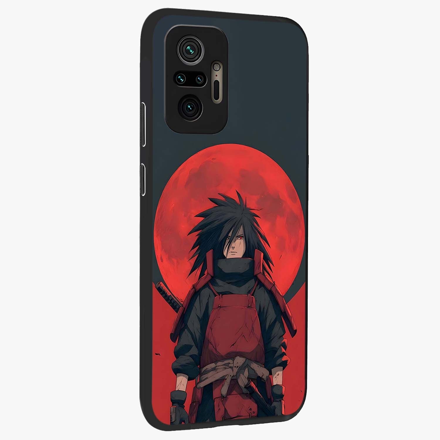 Crimson Moon Warlord Glass Case upright view showcasing powerful warlord artwork with dark celestial theme.