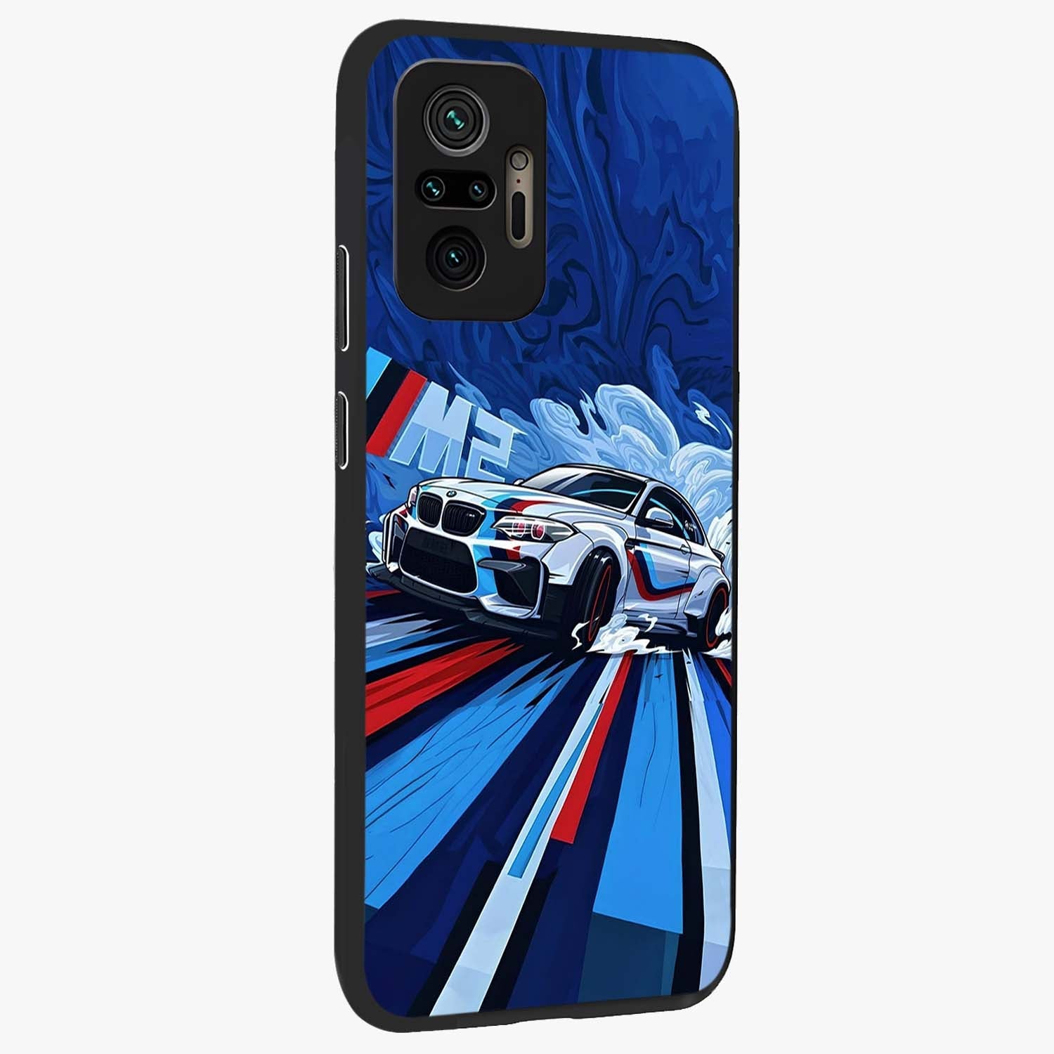 Drift Power Rush Glass Case upright view showcasing high speed racing artwork with bold automotive theme.