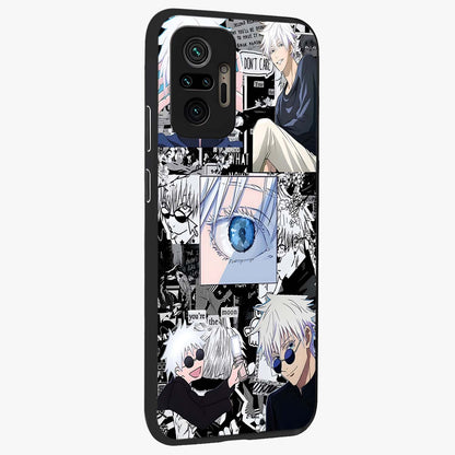 Infinity Sorcerer Chaos Glass Case upright view showcasing dramatic sorcerer artwork with chaotic mystical theme.