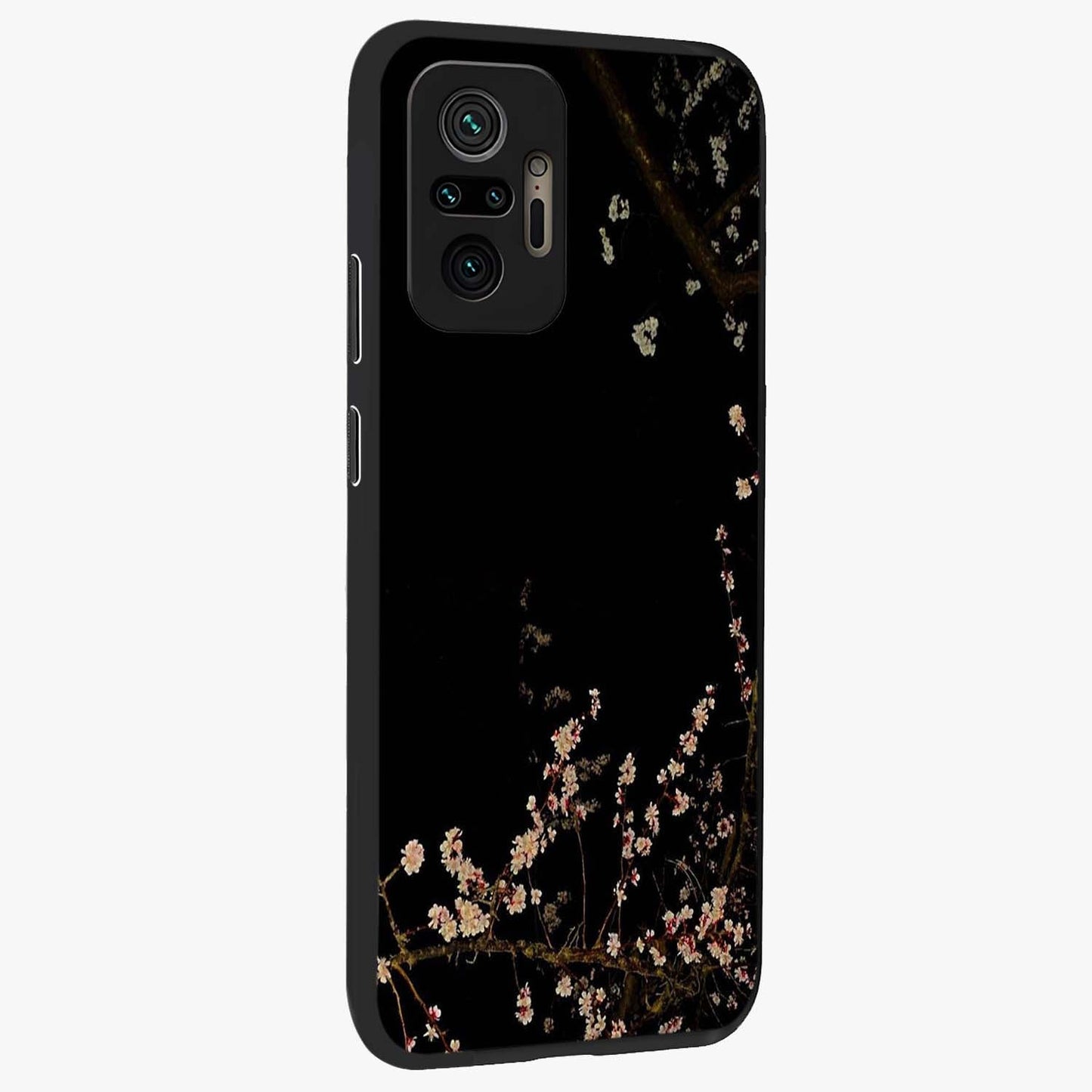 Petal Moon Light With Custom Name Glass Case upright view showcasing elegant floral moon artwork with personalized aesthetic.