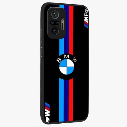 Turbo BMW Beast Glass Case upright view showcasing powerful car artwork with modern motorsport theme.