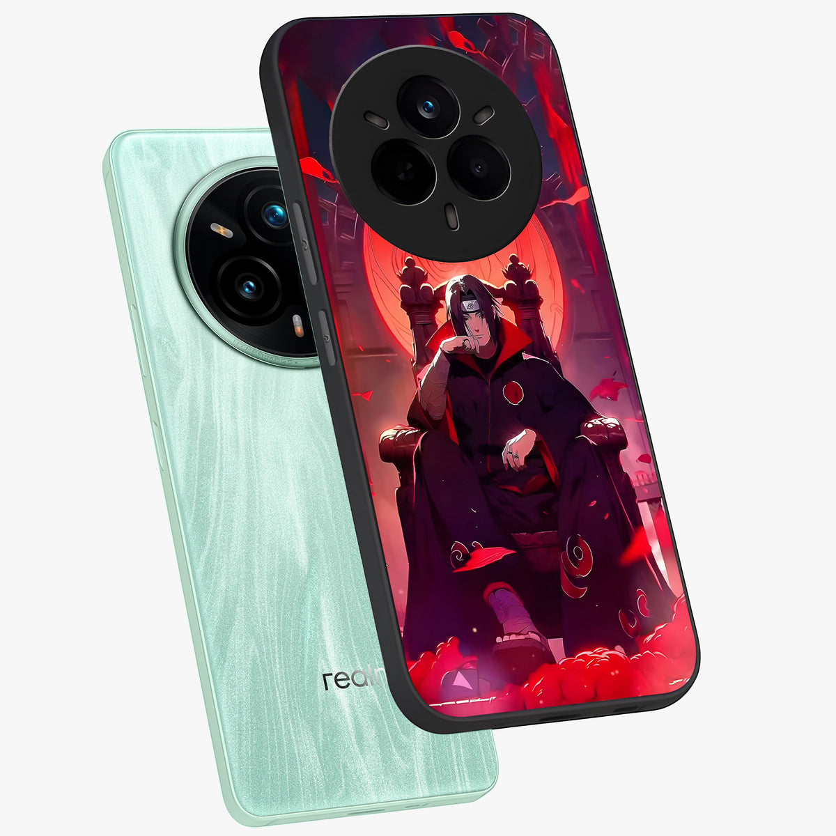 Blood Moon Sovereign Glass Case displayed in angled mockup highlighting dark celestial moon design and dramatic theme.