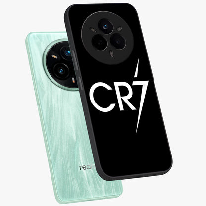 Cr7 Elite Strike Glass Case displayed in angled mockup highlighting powerful sports graphic with bold athletic theme.