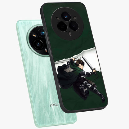 Emerald War Vanguard Glass Case displayed in angled mockup highlighting intense battle inspired design with emerald tone aesthetic.
