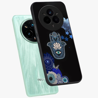 Mystic Hand Aura Glass Case displayed in angled mockup highlighting magical aura design with spiritual aesthetic style.