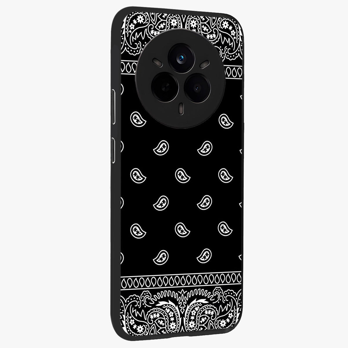 Retro Rebel Threads Glass Case upright view showcasing stylish vintage artwork with bold retro theme.