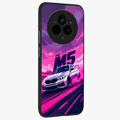 Velocity Drift Pulse Glass Case upright view showcasing powerful racing artwork with energetic motorsport theme.