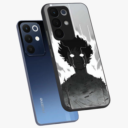 Awakened Inner Rage Glass Case displayed in angled mockup highlighting powerful graphic design and bold artistic theme.
