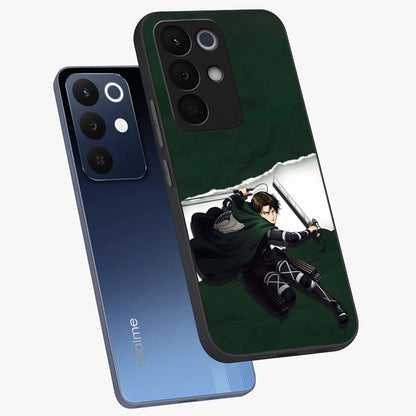 Emerald War Vanguard Glass Case displayed in angled mockup highlighting intense battle inspired design with emerald tone aesthetic.