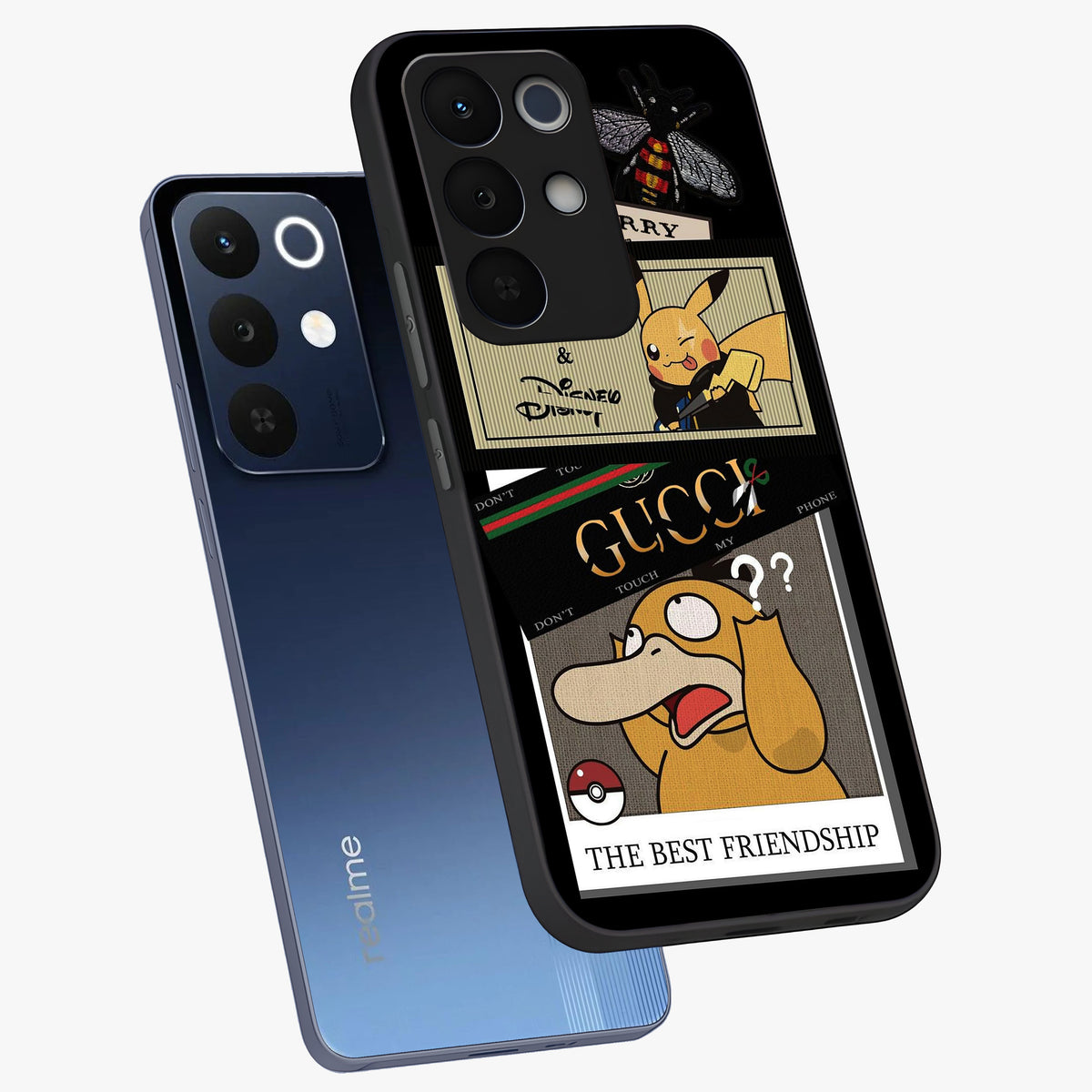 Gucci Play Mashup Glass Case displayed in angled mockup highlighting stylish fashion mashup design with bold aesthetic.