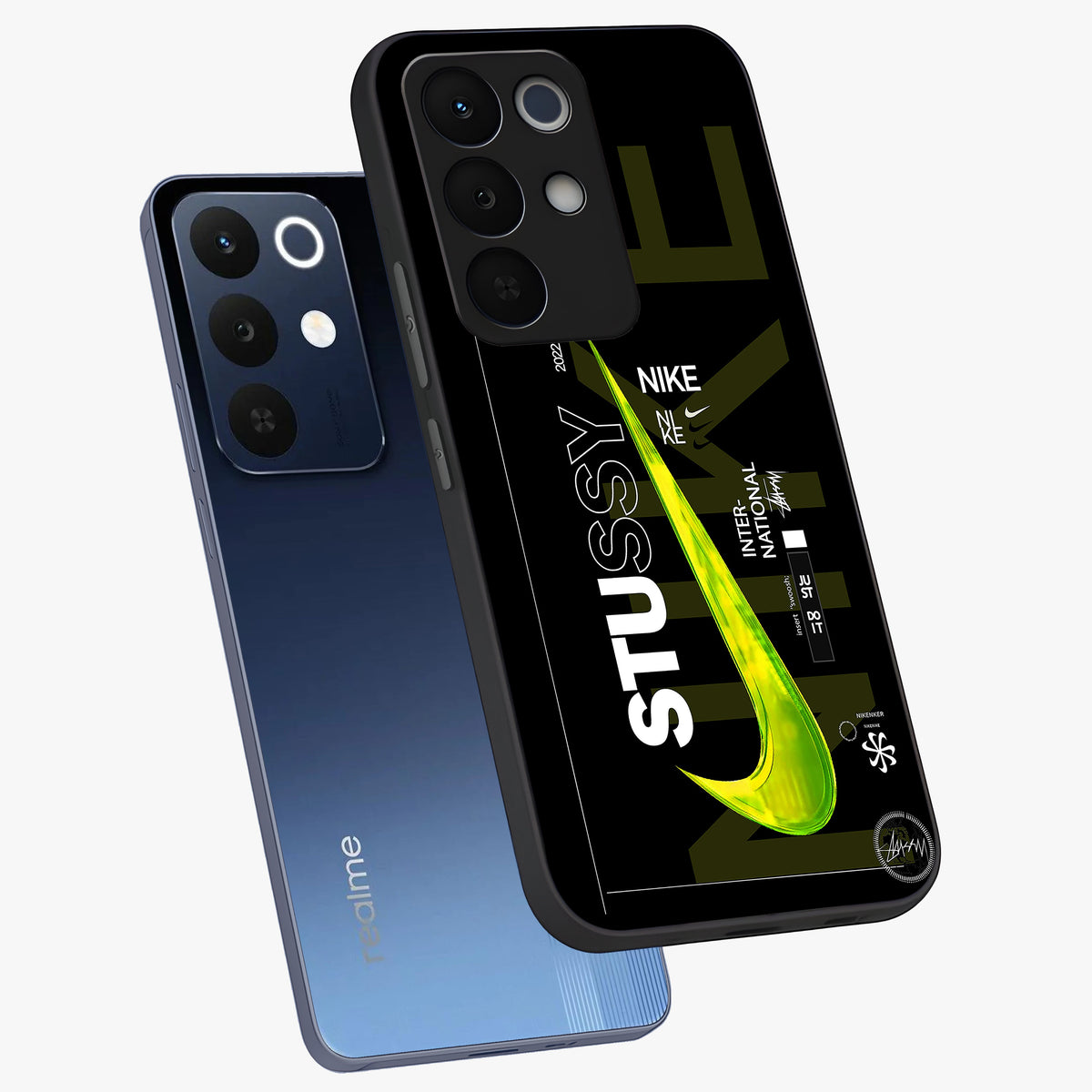 Neon Street Edition Glass Case displayed in angled mockup highlighting vibrant urban design with bold street aesthetic.