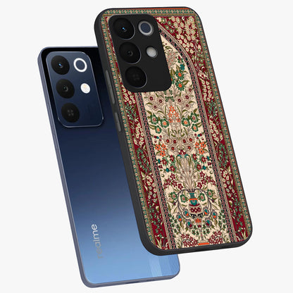 Persian Inspired Glass Case displayed in angled mockup highlighting intricate traditional design with elegant cultural aesthetic.