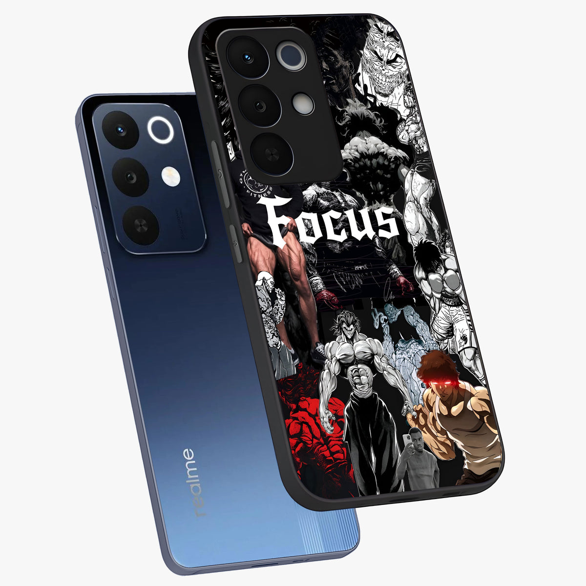 Relentless Power Focus Glass Case displayed in angled mockup highlighting bold statement design with modern aesthetic style.