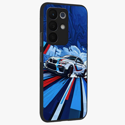 Drift Power Rush Glass Case upright view showcasing high speed racing artwork with bold automotive theme.