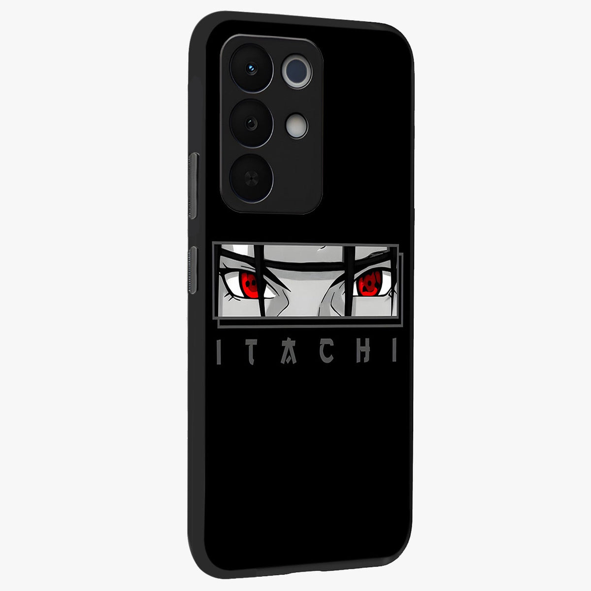 Scarlet Gaze Dominance Glass Case upright view showcasing powerful dramatic artwork with dominant artistic theme.