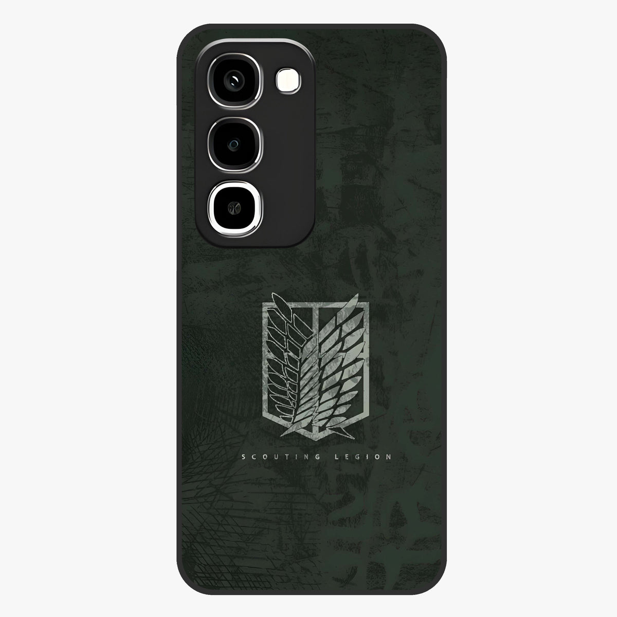 Wings Of Freedom Glass Case showing flat back view with symbolic wings artwork and glossy glass finish.