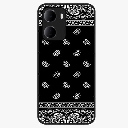 Retro Rebel Threads Glass Case showing flat back view with vintage street style artwork and glossy glass finish.