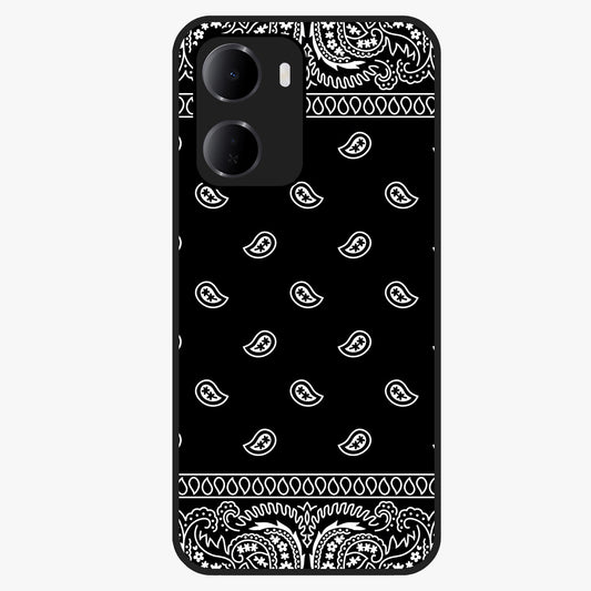 Retro Rebel Threads Glass Case showing flat back view with vintage street style artwork and glossy glass finish.