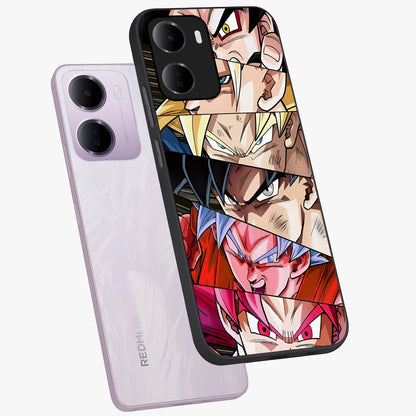 Anime Character Glass Case displayed in angled mockup highlighting colorful anime character illustration.