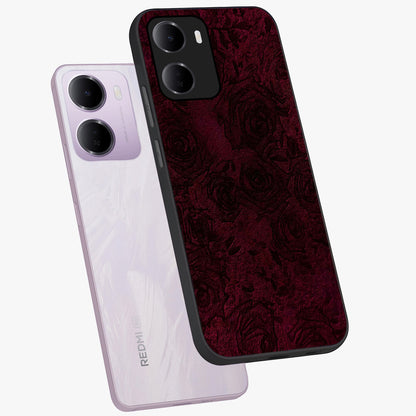 Crimson Fade Flow Glass Case displayed in angled mockup highlighting smooth gradient design with modern aesthetic style.