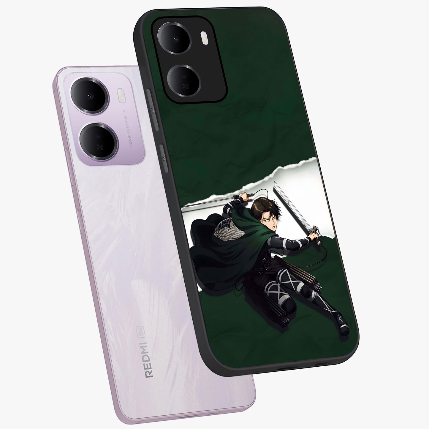 Emerald War Vanguard Glass Case displayed in angled mockup highlighting intense battle inspired design with emerald tone aesthetic.
