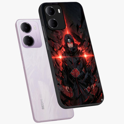 Focused Blade Discipline Glass Case displayed in angled mockup highlighting clean minimal text artwork with modern aesthetic style.