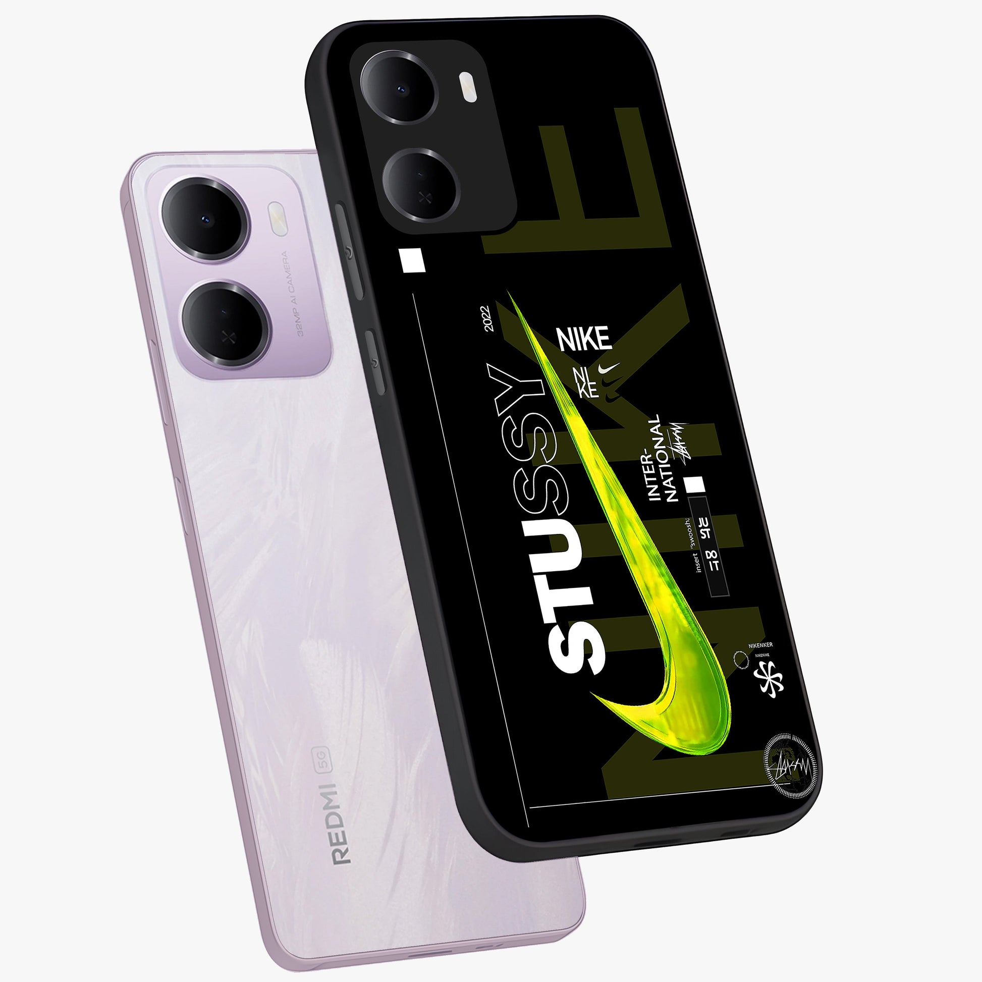 Neon Street Edition Glass Case displayed in angled mockup highlighting vibrant urban design with bold street aesthetic.