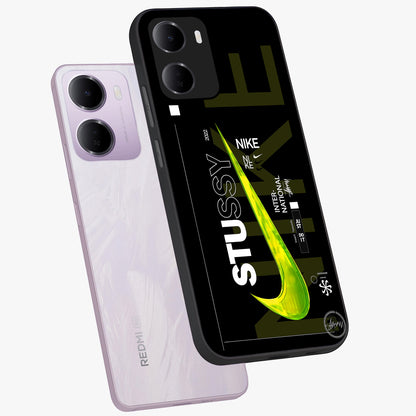 Neon Street Edition Glass Case displayed in angled mockup highlighting vibrant urban design with bold street aesthetic.