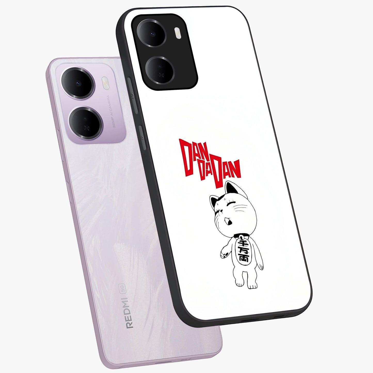 Playful Spirit Charm Glass Case displayed in angled mockup highlighting lively decorative design with playful aesthetic style.