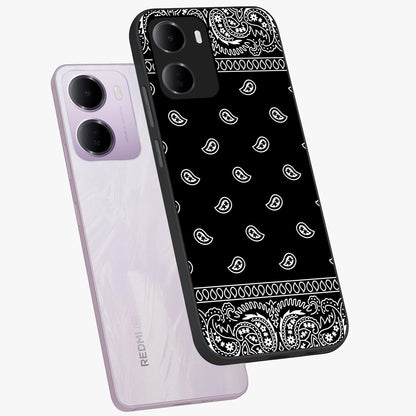 Retro Rebel Threads Glass Case displayed in angled mockup highlighting retro inspired graphic design with rebellious aesthetic.