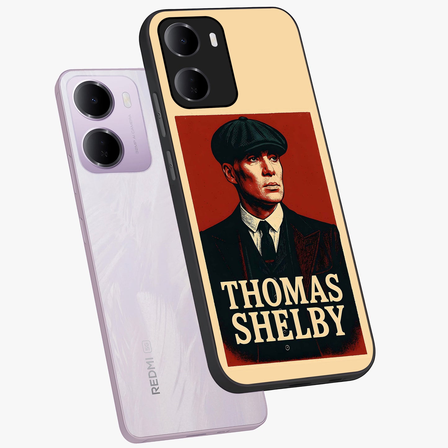 Vintage Mafia Authority Glass Case displayed in angled mockup highlighting powerful retro design with classic gangster aesthetic.