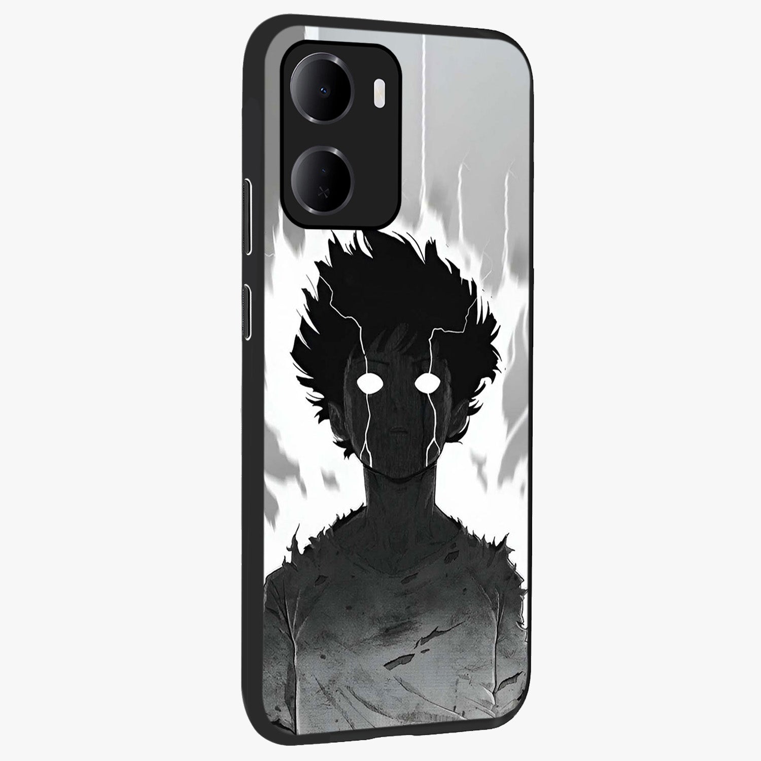 Awakened Inner Rage Glass Case upright view showcasing dramatic artwork with strong expressive aesthetic.