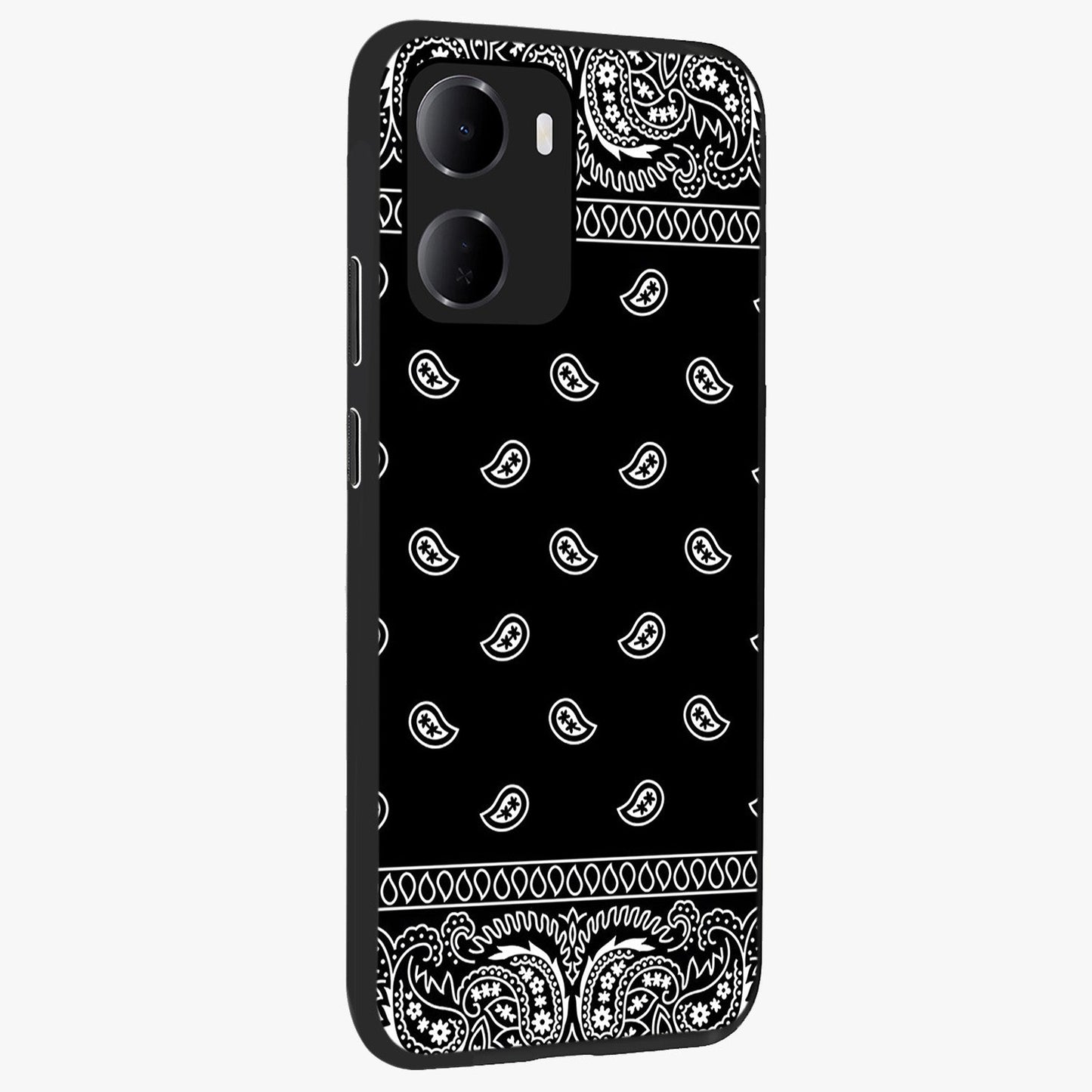 Retro Rebel Threads Glass Case upright view showcasing stylish vintage artwork with bold retro theme.