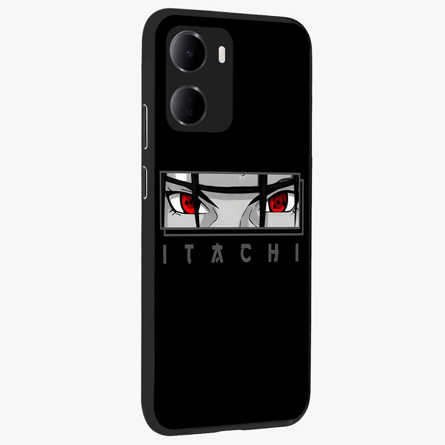 Scarlet Gaze Dominance Glass Case upright view showcasing powerful dramatic artwork with dominant artistic theme.