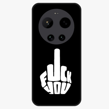 Rebel Mode On Glass Case showing flat back view with bold rebellious typography artwork and glossy glass finish.