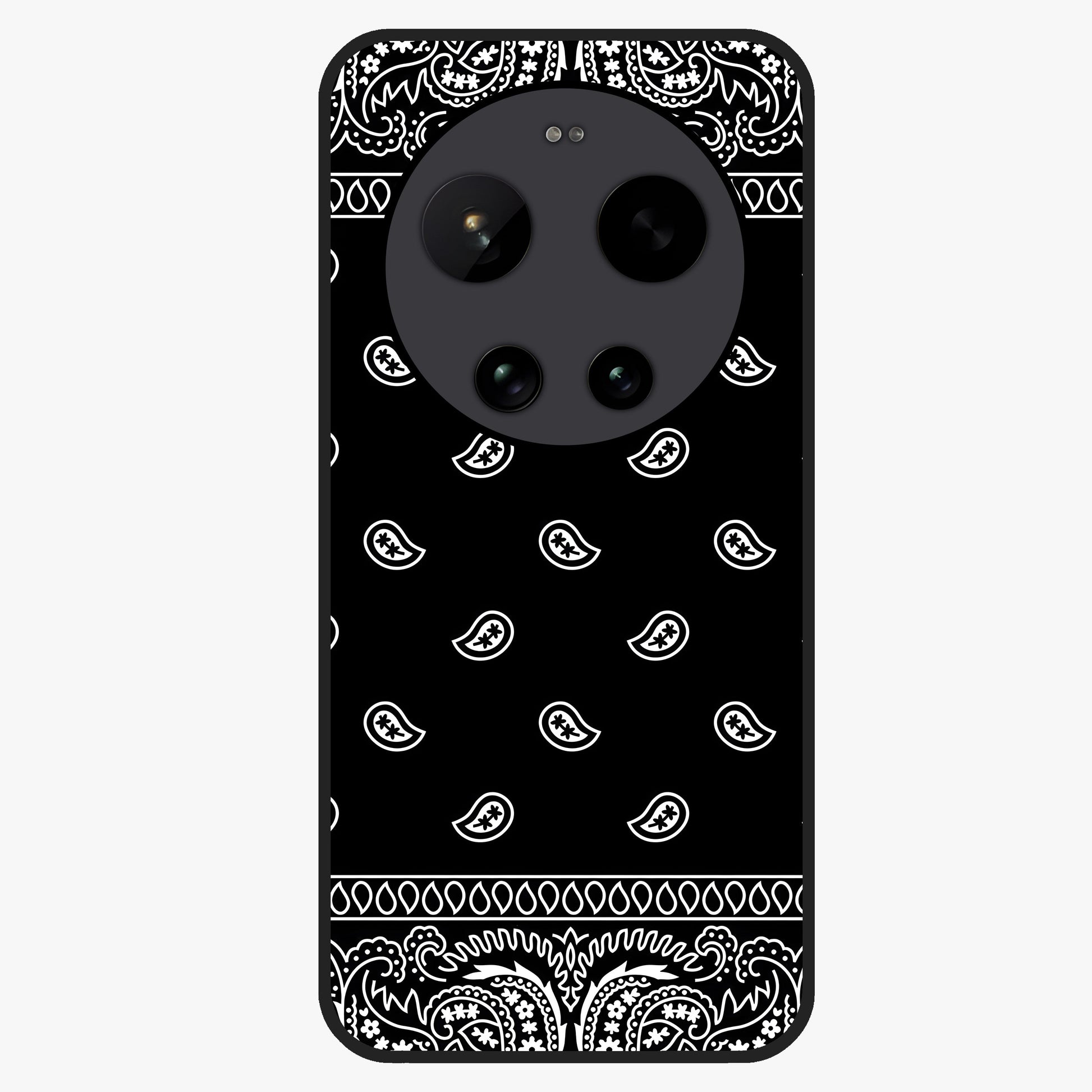 Retro Rebel Threads Glass Case showing flat back view with vintage street style artwork and glossy glass finish.
