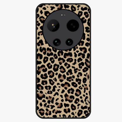 Savage Chic Pattern Glass Case showing flat back view with stylish patterned artwork and glossy glass finish.