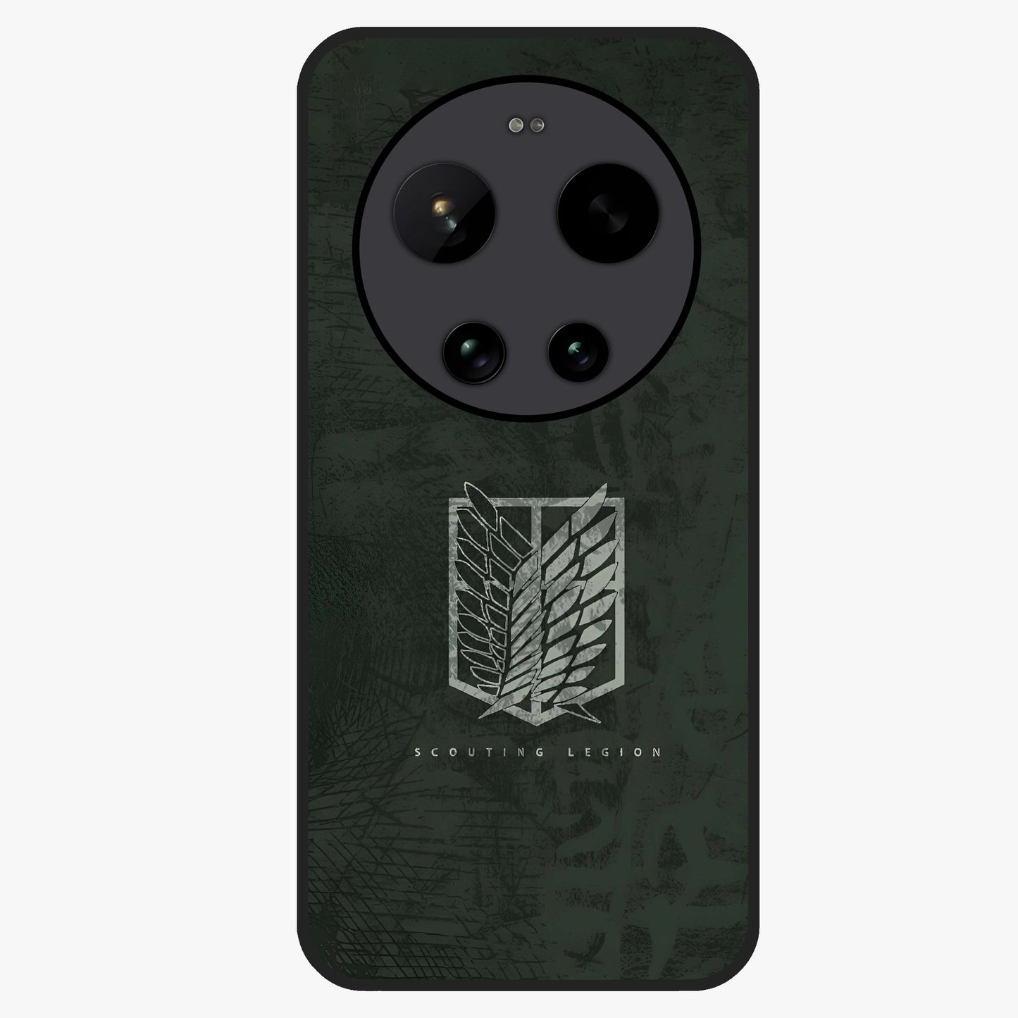 Wings Of Freedom Glass Case showing flat back view with symbolic wings artwork and glossy glass finish.
