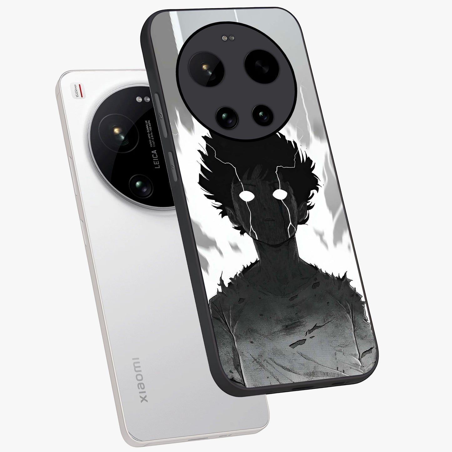 Awakened Inner Rage Glass Case displayed in angled mockup highlighting powerful graphic design and bold artistic theme.