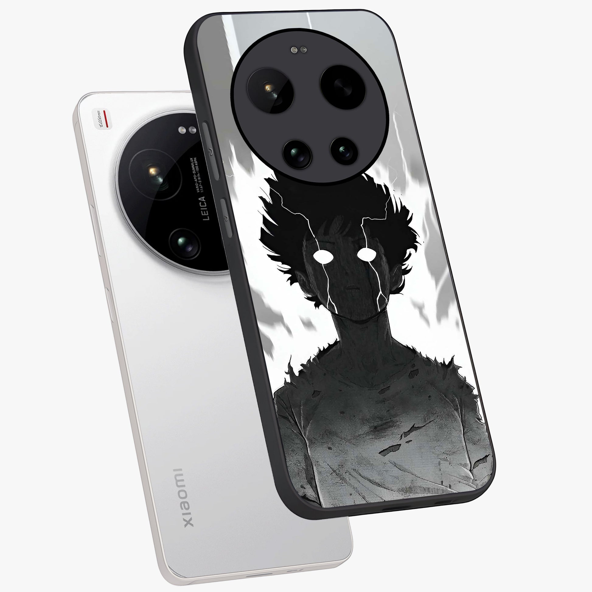 Awakened Inner Rage Glass Case displayed in angled mockup highlighting powerful graphic design and bold artistic theme.