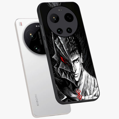 Berserker Blood Oath Glass Case displayed in angled mockup highlighting dark fantasy graphic design and powerful theme.