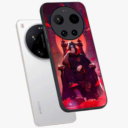 Blood Moon Sovereign Glass Case displayed in angled mockup highlighting dark celestial moon design and dramatic theme.
